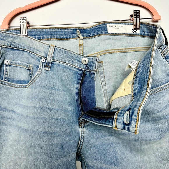 rag & bone NWT Dre Low-Rise Slim Fit Boyfriend Denim Jeans Thunderbird Size 32 - Picture 4 of 10